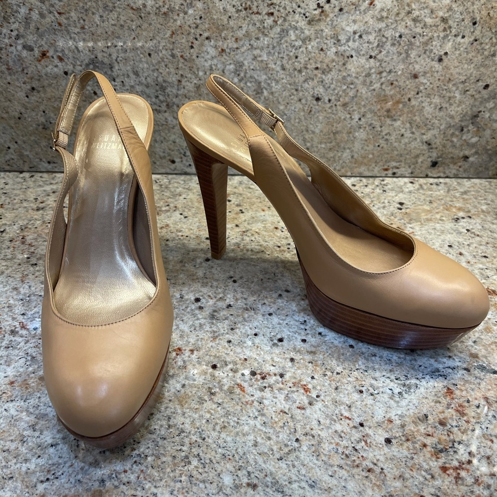 Stuart Weitzman “StiltsSling” High Heel Pump, 8M